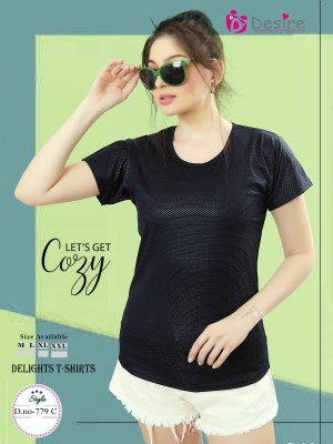 Desire present premium series 3D lycra tshirt for girls catalogue western wear catalogs