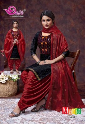 Devi Maria Neck Work  Indo Cotton Readymade  suits wholesaler price in India  readymade suit catalogs
