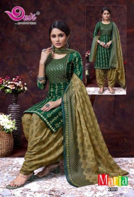 Devi Maria Neck Work  Indo Cotton Readymade  suits wholesaler price in India  readymade suit catalogs