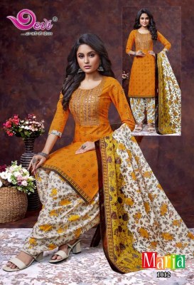 Devi Maria Neck Work  Indo Cotton Readymade  suits wholesaler price in India  readymade suit catalogs