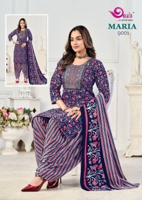 Devi Maria Vol-9 Indo Cotton Printed Suit Set with Lining & Dupatta readymade suit catalogs