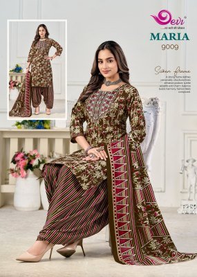 Devi Maria Vol-9 Indo Cotton Printed Suit Set with Lining & Dupatta readymade suit catalogs