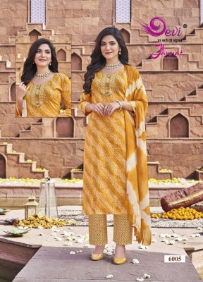 Devi by Jannat Vol 6 heavy reyon capsuale printed readymade suit catalogue at affordable rate readymade suit catalogs