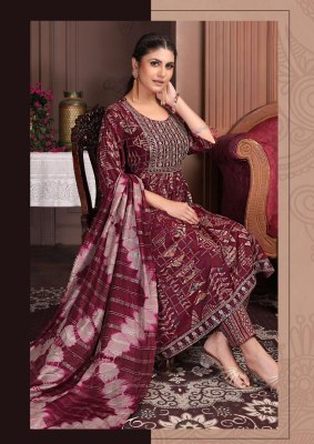 Devika vol 1 by Kashida Fancy capsule foil printed falired kurti pant and dupatta catalogue at affordable rate readymade suit catalogs