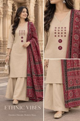 Dhaboo Cotton 3-Piece Big Size Suit Set with  Dupatta and Patchwork  Size wise Combo Set