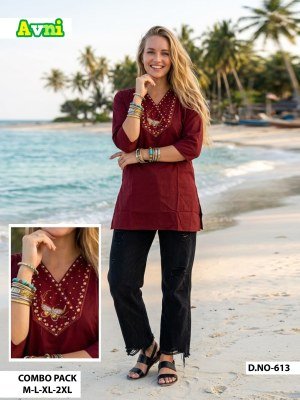 Dhabu Cotton Flair Short Top Size wise Combo Set