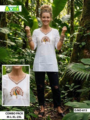 Dhabu Cotton Flair Short Top Size wise Combo Set