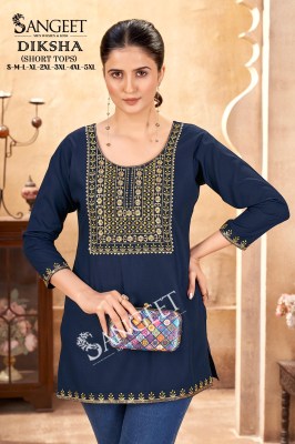 Diksha lunch new multi embroidered neck work western wear collection in affordable rate  western wear catalogs