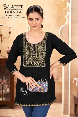 Diksha lunch new multi embroidered neck work western wear collection in affordable rate  western wear catalogs