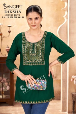 Diksha lunch new multi embroidered neck work western wear collection in affordable rate  western wear catalogs