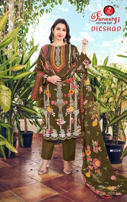 Dilshad vol 1 by Ganesh Heavy Soft Cotton Unstitched suit catalogue at budget rate dress material catalogs