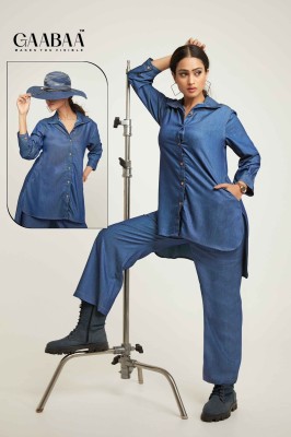 Dno 904 by Gaabaa Trendy denim reyon plain  ladies western wear collection western wear catalogs