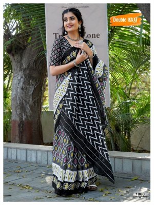 Double Ikkat Vol 1 presenting Double Ikkat Jaipuri Cotton Printed Sarees catalogue at low rate sarees catalogs