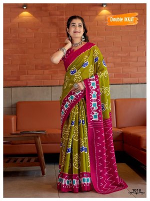 Double Ikkat Vol 1 presenting Double Ikkat Jaipuri Cotton Printed Sarees catalogue at low rate sarees catalogs