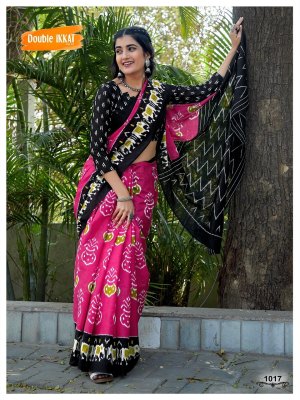 Double Ikkat Vol 1 presenting Double Ikkat Jaipuri Cotton Printed Sarees catalogue at low rate sarees catalogs