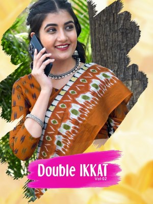 Double Ikkat Vol 2 luanch Double Ikkat Jaipuri Cotton Printed Sarees catalogue at low rate Amavi