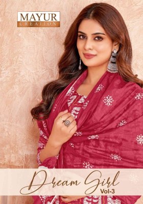 Dream Girl vol 3 by mayur Full stitched Pure Cotton Printed ready to wear suit catalogue at affordable rate Mayur Kurti