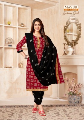 Dream Girl vol1 by mayur Pure cotton Batik Printed readymade suit catalogue at affordable rate Mayur Kurti