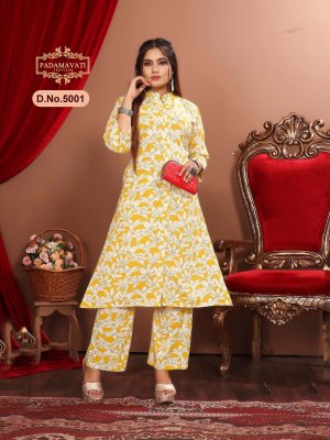 Dulhari vol 5 by Padmavati Textiles 14 kg reyon ODP Printed kurti with pant acatalogue at affordable rate kurtis catalogs