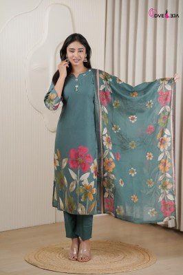 Dveeja Fashion Vardani Series Cotton Panel Print Kurti Pant with Cotton Print Dupatta Set kurti pant with dupatta Catalogs