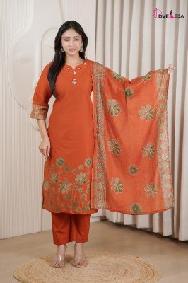 Dveeja Fashion Vardani Series Cotton Panel Print Kurti Pant with Cotton Print Dupatta Set kurti pant with dupatta Catalogs