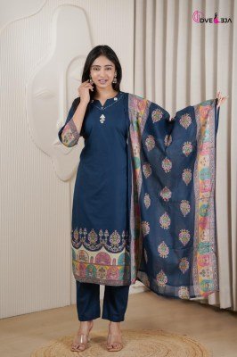 Dveeja Fashion Vardani Series Cotton Panel Print Kurti Pant with Cotton Print Dupatta Set kurti pant with dupatta Catalogs