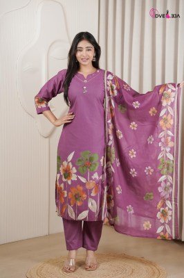 Dveeja Fashion Vardani Series Cotton Panel Print Kurti Pant with Cotton Print Dupatta Set kurti pant with dupatta Catalogs