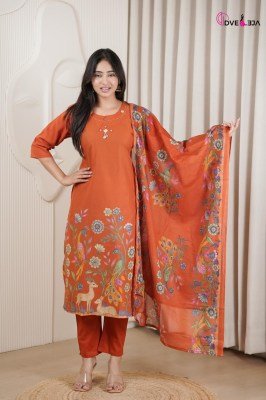 Dveeja Fashion Vardani Series Cotton Panel Print Kurti Pant with Cotton Print Dupatta Set kurti pant with dupatta Catalogs