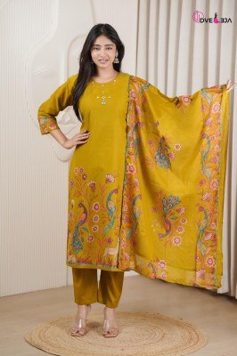 Dveeja Fashion Vardani Series Cotton Panel Print Kurti Pant with Cotton Print Dupatta Set kurti pant with dupatta Catalogs
