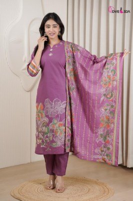 Dveeja Fashion Vardani Series Cotton Panel Print Kurti Pant with Cotton Print Dupatta Set kurti pant with dupatta Catalogs