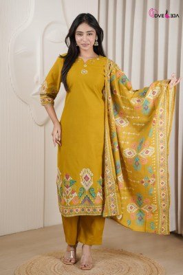 Dveeja Fashion Vardani Series Cotton Panel Print Kurti Pant with Cotton Print Dupatta Set kurti pant with dupatta Catalogs