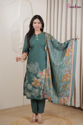 Dveeja Fashion Vardani Series Cotton Panel Print Kurti Pant with Cotton Print Dupatta Set kurti pant with dupatta Catalogs