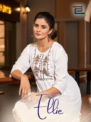 ELLIE by blue hills wrinkle reyon embroidered fancy western top catalogue at affordable rate western wear catalogs