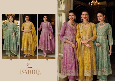 Eba Lifestyle Barbie Vol 6 Shimmer Silk Suit Wholesale readymade suit catalogs