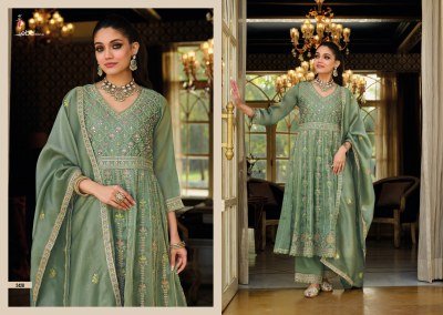 Eba Lifestyle Barbie Vol 6 Shimmer Silk Suit Wholesale readymade suit catalogs