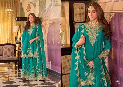 Eba Lifestyle Kalista Edition Heavy Chinon Embroidered Top Plazo Set with Dupatta Ethnic Wear Wholesale Product readymade suit catalogs