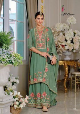 Eba Lifestyle Kiyara Elegant Heavy Chinon Embroidered Suit with Dupatta And Plazo Wholesale kurtis catalogs