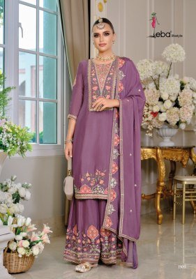Eba Lifestyle Kiyara Elegant Heavy Chinon Embroidered Suit with Dupatta And Plazo Wholesale kurtis catalogs