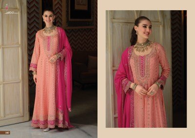 Eba Lifestyle Laam Real Georgette Premium Readymade  with Embroidered Dupatta Set readymade suits