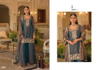 Eba Lifestyle Naveli – Moch 3-Piece Kurti Palazzo with Dupatta Fancy Palazzo suit catalogue