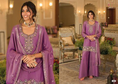 Eba Lifestyle Naveli – Moch 3-Piece Kurti Palazzo with Dupatta Fancy Palazzo suit catalogue