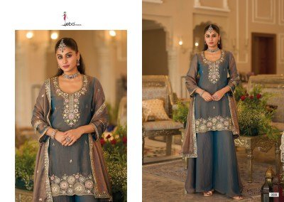 Eba Lifestyle Naveli – Moch 3-Piece Kurti Palazzo with Dupatta Fancy Palazzo suit catalogue