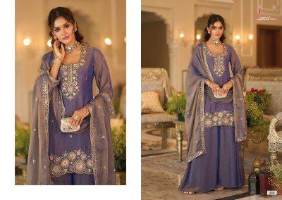 Eba Lifestyle Naveli – Moch 3-Piece Kurti Palazzo with Dupatta Fancy Palazzo suit catalogue