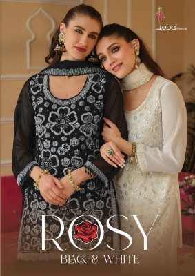 Eba Lifestyle Rosy Real Georgette Palazzo Suit Set 