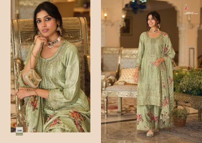 Eba Lifestyle Sabnam Designs 2501-2504 Heavy Chinon Palazzo Set Wholesale readymade suit catalogs