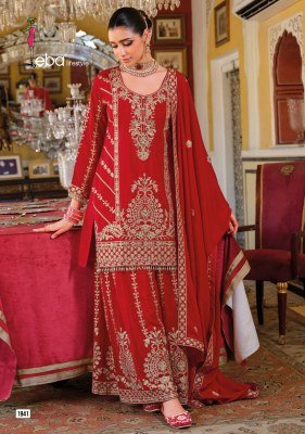 Eba Lifestyle Sundari Embroidered Chinon Top, Dupatta And Plazo Wholesale kurtis catalogs