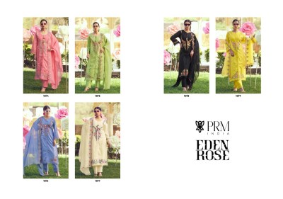 Eden Rose by PRM India Pure Cotton Designer Embroidered readymade suit catalogue at affordable price readymade suit catalogs