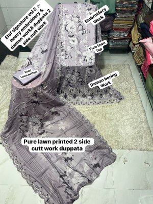 Elaf Signature Vol-3 Pakistani Heavy Lawn Cotton Embroidered Dress Material dress material catalogs