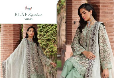 Elaf Signature vol 2 by shree fabs Pure Lawn Cotton Printed Embroidered pakistani suit catalogue at affordable rate  pakistani suit catalogs