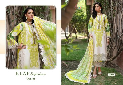 Elaf Signature vol 2 by shree fabs Pure Lawn Cotton Printed Embroidered pakistani suit catalogue at affordable rate  pakistani suit catalogs
